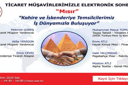 Ticaret Müşavirlerimizle Elektronik Sohbetler-Mısır