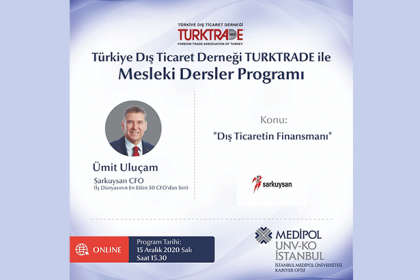 TURKTRADE ve MEDİPOL ÜNİVERSİTESİ – MESLEKİ DERSLER PROGRAMI