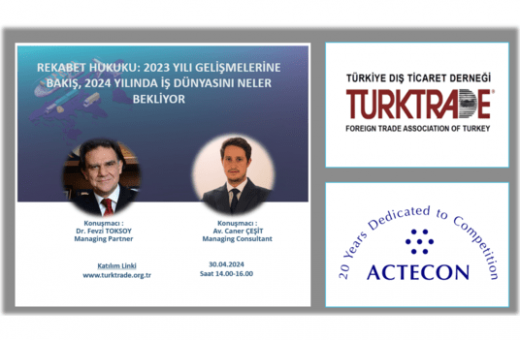 REKABET HUKUKU: 2023 YILI GELİŞMELERİNE BAKIŞ, 2024 YILINDA İŞ DÜNYASINI NELER BEKLİYOR WEBINARI