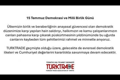 15 Temmuz Demokrasi ve Birlik Günü