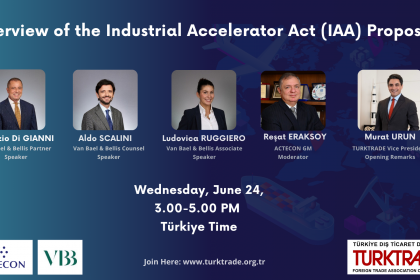 Click here to watch our webinar titled 'Overview of the Industrial Accelerators Act (IAA) Proposal', held on Wednesday, June 24.