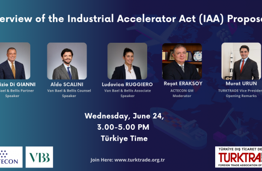 You are cordially invited to our webinar titled 'Overview of the Industrial Accelerator Act (IAA) Proposal' which will be held on Wednesday, June 24th.