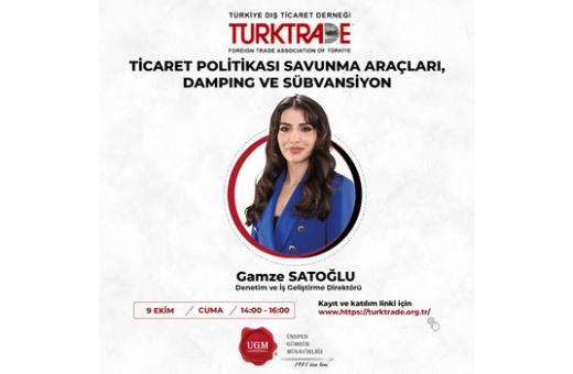 TİCARET POLİTİKASI SAVUNMA ARAÇLARI, DAMPING VE SÜBVANSİYON KONULU WEBİNARIMIZA DAVETLİSİNİZ